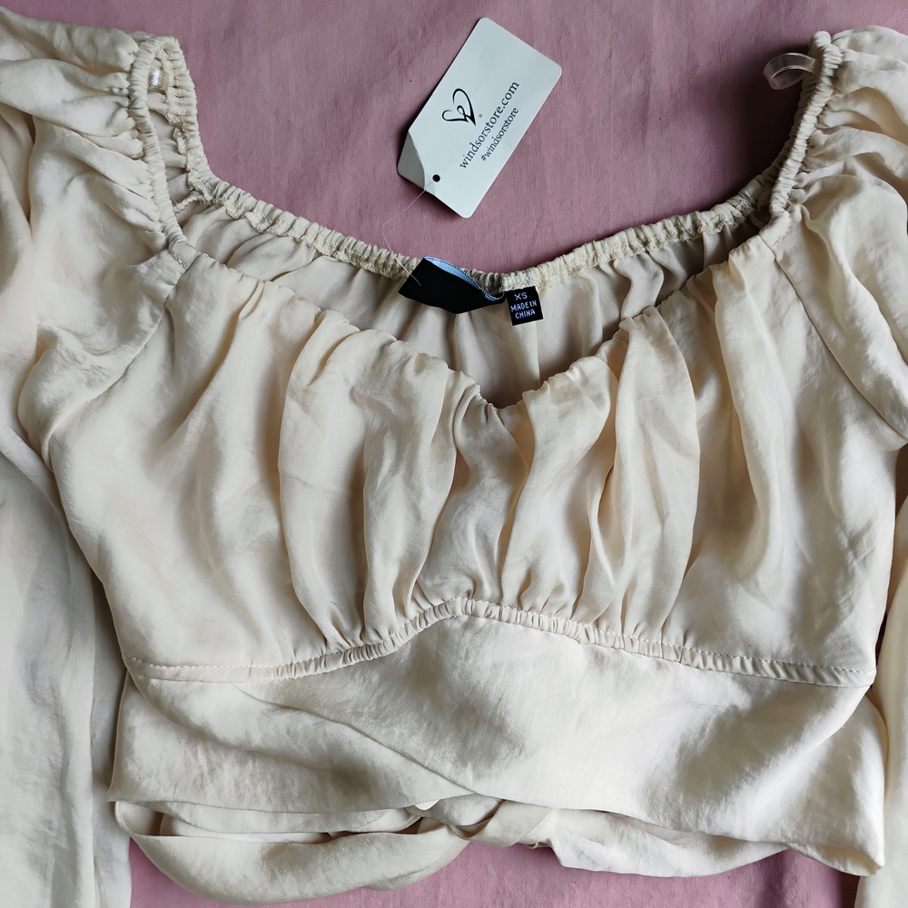 Elegant Cream Women's Top